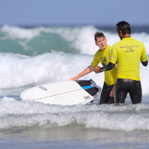 Private surf lessons in "La Pared" Fuerteventura "Wellenkind"
