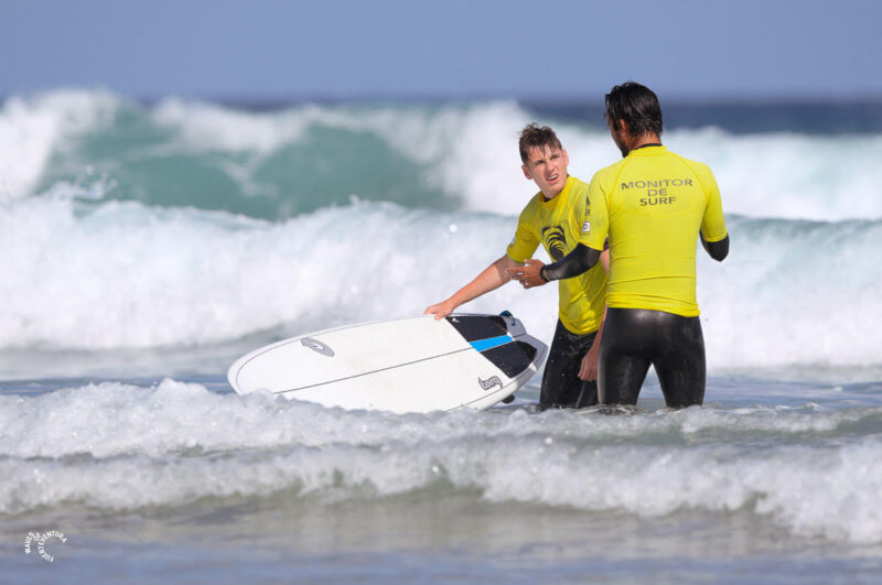 Private surf lessons in "La Pared" Fuerteventura "Wellenkind"