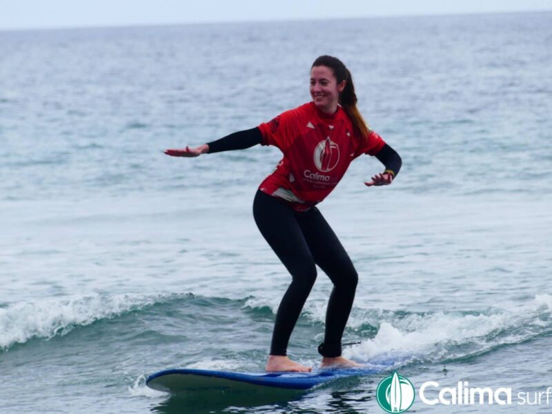 Surfcamp for Beginners in Famara, Lanzarote at Calima Surf School. Book On Line